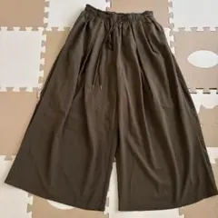 Te chichi ガウチョパンツ　カーキ　M