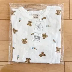 【新品・未開封】プティマイン 男の子 女の子 くま 半袖 パジャマ 90cm
