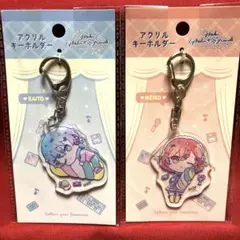初音ミク　100均コラボ　アクリルキーホルダー　KAITO MEIKO