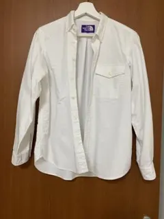 値下げ中♪THE NORTH FACE PURPLE LABEL長袖シャツ白　Sのサムネイル