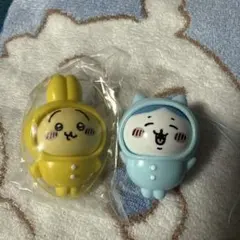 ちいかわおきがえパジャママスコット うさぎ　ハチワレ