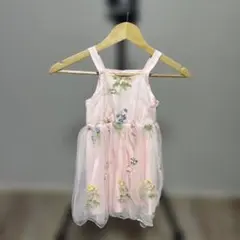 ぴ*こ様 ピンクの刺繍入りチュールドレス