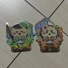 ちいかわまじかる　くりまんじゅう　シーサー　シール　ホログラム