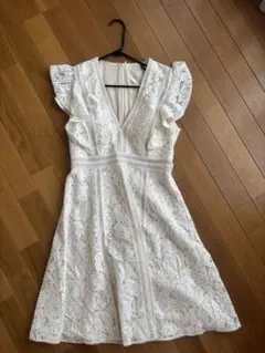 ホワイトレースドレス フリーサイズ