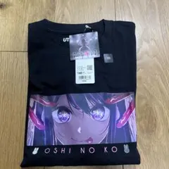 ユニクロ 推しの子 Tシャツ　UT 160 UNIQLO ブラック　黒　星野アイ