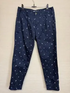 grove グローブ マリン刺繍総柄 チノパンツ ネイビー Mサイズのサムネイル