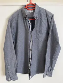 THE SHOP TK 長袖　ダンガリーシャツ　ボタンダウン　L