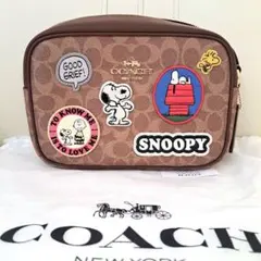 【新品未使用】COACH ☆スヌーピー ☆ショルダー ワッペン 刺繍