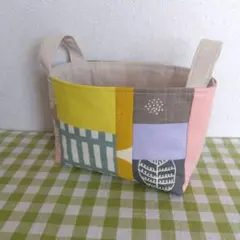 パッチワーク♪布バスケット