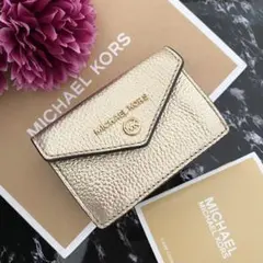 ❤︎ 新品 MICHAEL KORS マイケルコース 財布 折り財布 ゴールド