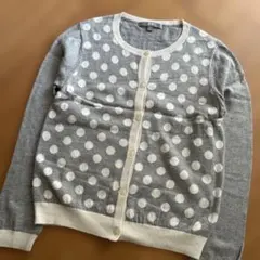 ドット柄カーディガン 140