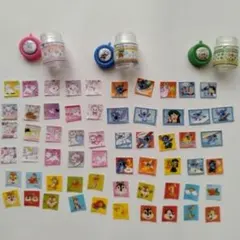 【当時物】チップとデール スティッチ マリー ボトル入りシール フレークシール