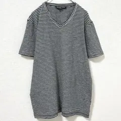 マイケルコース ボーダー Tシャツ Vネック 半袖 S 黒 白 綿 普段着