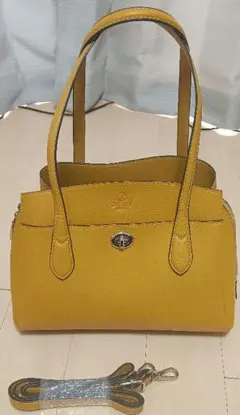 D.KELLY イエロー ショルダーバッグ