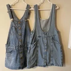 GU デニムサロペットスカート EDWINSOMETHING サロペットスカート