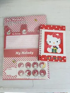 平成レトロ サンリオ ハローキティ マイメロディ レターセット シール付き メモ