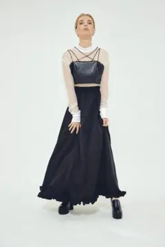 ホワイト定価6万 FUMIE=TANAKA/フミエタナカ◇シアーショートブルゾン