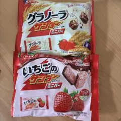 ブラックサンダミニ　グラノーラ・いちごミニバー 110g・138gのサムネイル