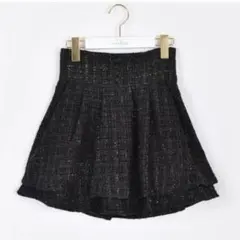 evelyn ツイードダブルフレアスカート