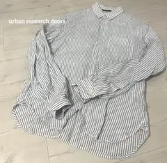 urban research doors ストライプ　長袖シャツ　メンズ