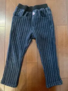 裏起毛　ストライプ柄 長ズボン 100cm