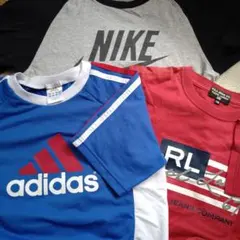 ナイキ　アディダス　ラルフローレン　ブランドTシャツ3枚まとめ売　140〜150
