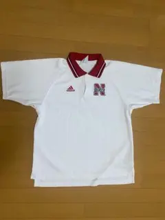 adidas ポロシャツ ホワイト/レッド