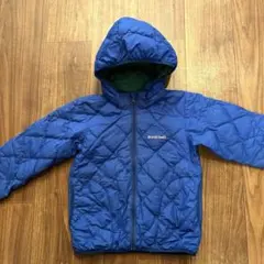 mont-bell フード付きリバーシブルダウンジャケット120cm