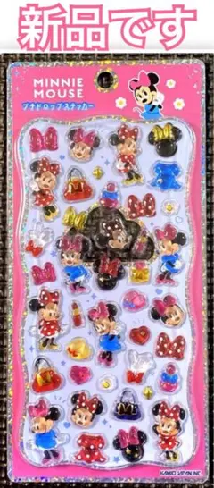 新品 ｟ 正規品 ｠プチドロップ ステッカー ミニー 柄 ディズニー