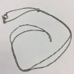 プラチナ　スクリューチェーンネックレス　45cm レディース　pt850