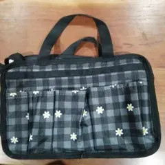 LeSportsac 花柄チェック バッグインバッグ