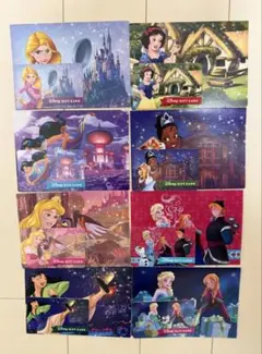 アメリカ ディズニープリンセス ギフトカード&台紙 8種セット
