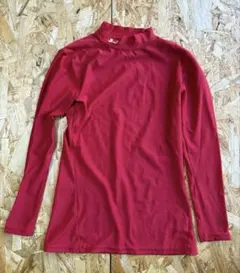 Under Armour レッド ハイネック 長袖 インナー サッカー 160