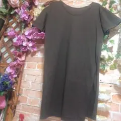 Le minorルミノア※フランス製★ワンピース※ストレッチ コットン※ブラウン