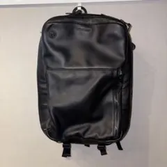 BROSKI AND SUPPLY ブラックレザーリュックのサムネイル