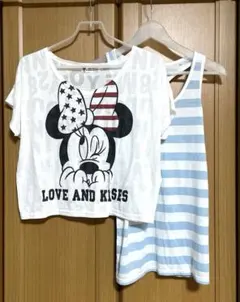 Tシャツ　タンクトップセット　ミニーマウス　ドナルドダック