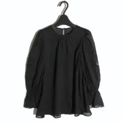 新品☆ ANAYI ラミーコットンローン袖刺繍ブラウス/セオリー、23区、ロペ 新品☆ ANAYI ラミーコットンローン袖刺繍ブラウス/セオリー、23区