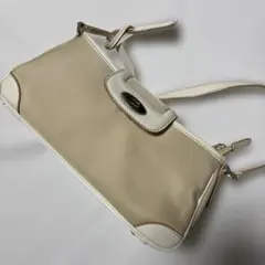 ベージュ×ホワイト ショルダーバッグのサムネイル