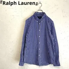 【Ralph Lauren】ストライプ柄ボタンダウンシャツ　18-20 XL