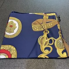 LONGCHAMP 馬具モチーフ シルク100％大判ストール