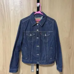 【美品】Levi's リーバイス　ダークブルー デニムジャケット　Mサイズ