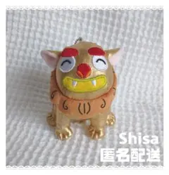 沖縄　シーサー　マスコットキーホルダー　Shisa キーホルダー　ゴールド