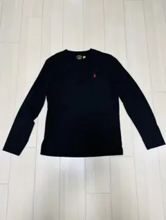 Polo Ralph Lauren 長袖Tシャツ ブラック　ロゴレッドM