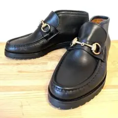 ​【極美品•箱付き】GUCCI ホースビット チャッカブーツ 黒 23.5cmのサムネイル