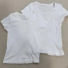 白色アンダーシャツ2枚セット サイズ110