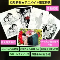 《12月新刊》少女コミックアニメイト特典イラストカード5種セットおまとめ