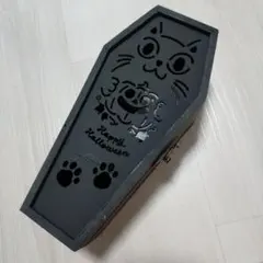 ハロウィン コフィン型ボックス 猫デザイン