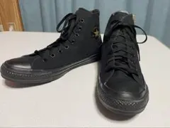 未使用　コンバースオールスター オールブラック ハイカット ジップ 27cm