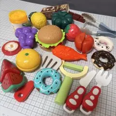 おままごと用 プラスチック製 食べ物おもちゃ 大量セット