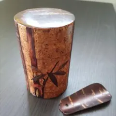 箱根寄木細工 茶筒 六角 中蓋付き - メルカリ
